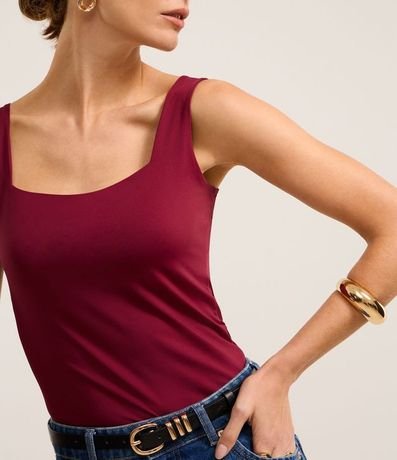 Blusa en Poliamida con Escote Cuadrado 3