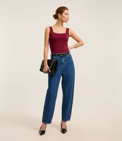 Blusa en Poliamida con Escote Cuadrado 4