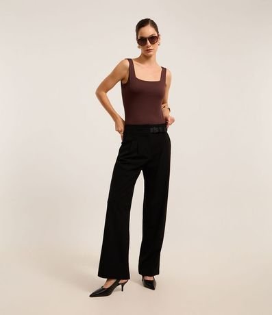 Blusa en Poliamida con Escote Cuadrado 2