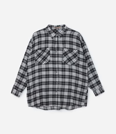 Camisa Franela de Cuadros Curve & Plus Size 4