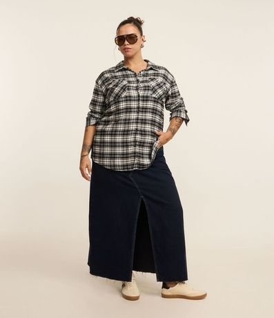 Camisa Franela de Cuadros Curve & Plus Size 2