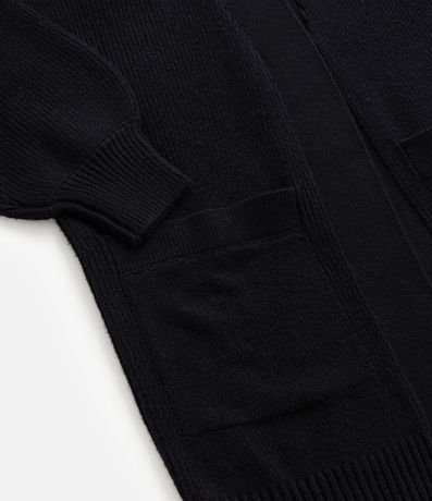 Cardigan en Punto con Manga Abullonada Curve & Plus Size 7