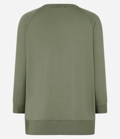 Blusa Básica en Viscosa sin Sisa con Manga 3/4 2