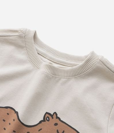Remera Infantil con Estampa Carpincho de Patines - Talle 1 a 5 años 4
