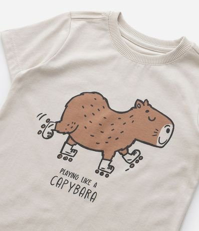 Remera Infantil con Estampa Carpincho de Patines - Talle 1 a 5 años 5