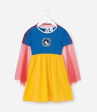Vestido Infantil con Estampa de Blanca Nieves Talle a años