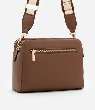 Bolso Transversal Mediana en PU con Correa de Gross 3