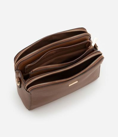 Bolso Transversal Mediana en PU con Correa de Gross 4