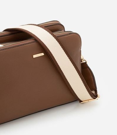 Bolso Transversal Mediana en PU con Correa de Gross 5