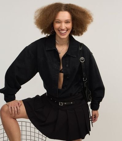 Campera Oversized en Sarga con Recortes 4