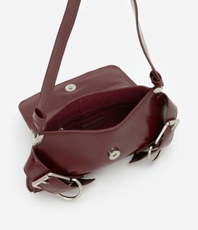 Cartera Baguette Pequeña con Detalles de Hebillas 5