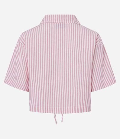 Camisa en Sarga con Lazo de Moñas 6