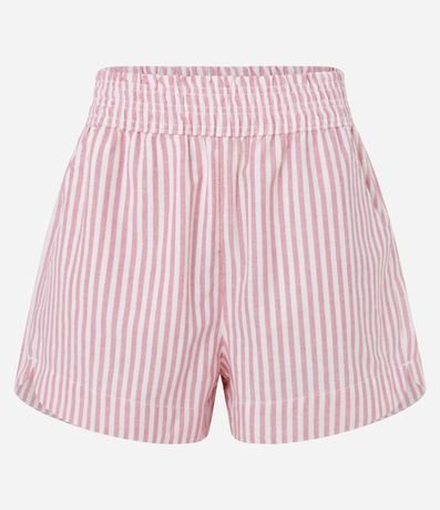 Short Runner en Sarga con Rayas y Cintura Elástica 5