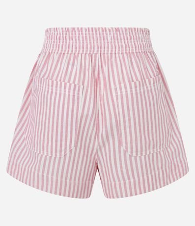 Short Runner en Sarga con Rayas y Cintura Elástica 6