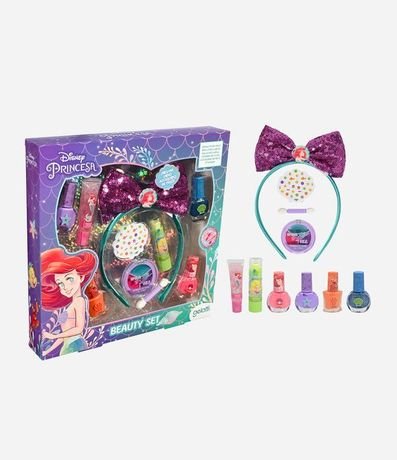 Kit Ariel 04 Esmaltes + Sombras + Gloss + Lip Balm + Tiara 2