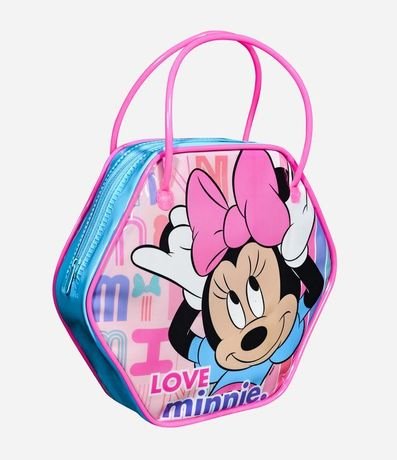 Kit Minnie Cartera 02 Esmaltes + Trio de Sombras + Trio de Labiales + Stickers + Accesorio