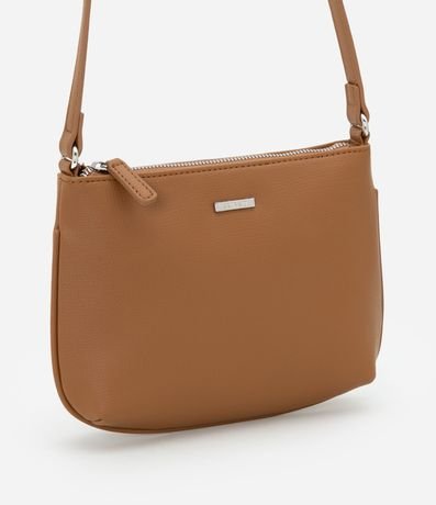 Cartera Pequeña en PU con Asa Transversal y Cierre en Cremallera