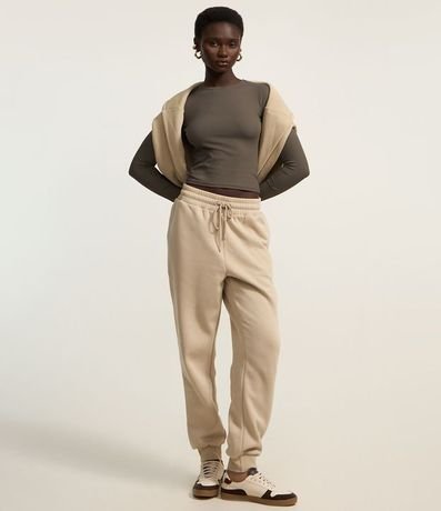 Blusa en Rib Texturizada y Manga Larga 2