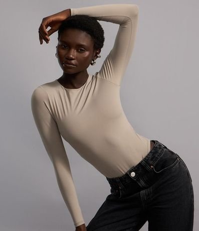 Body Básico en Poliamida con Mangas Largas 3