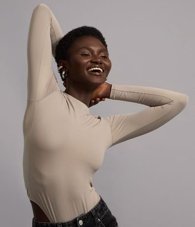 Body Básico en Poliamida con Mangas Largas 4