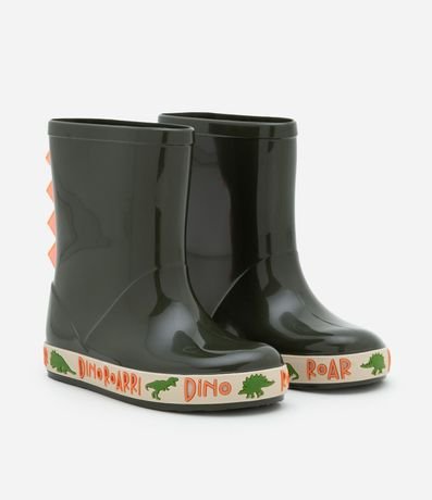 Bota de lluvia Infantil con Cretas de Dino en 3D -Talle 21/22 al 27/28 1