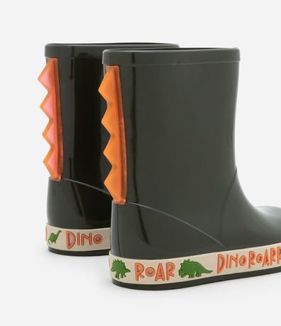 Bota de lluvia Infantil con Cretas de Dino en 3D -Talle 21/22 al 27/28 2