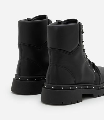 Bota Coturno Infantil con Suela Track y Brillitos - Talle 28 a 36 2