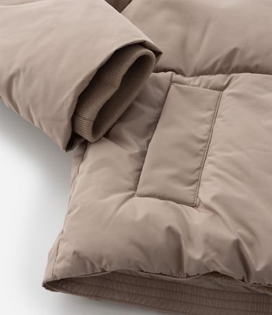 Campera Puffer Infantil Microfibra con Cuello Alto - Talle 5 a 14 años 5