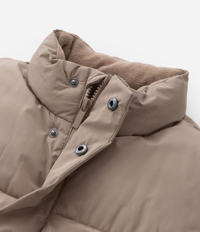 Campera Puffer Infantil Microfibra con Cuello Alto - Talle 5 a 14 años 6