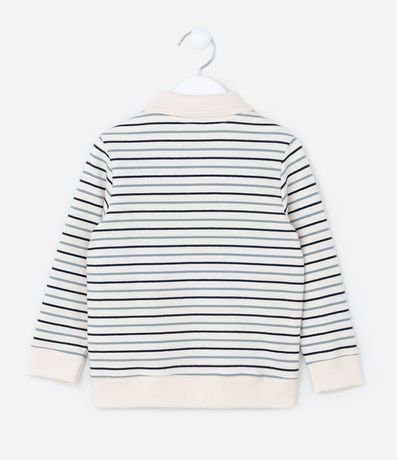 Remera Infantil en Algodón con Cuello Polo y Rayas Hilo Teñido - Talle 1 a 5 años 2