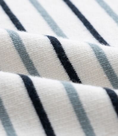 Remera Infantil en Algodón con Cuello Polo y Rayas Hilo Teñido - Talle 1 a 5 años 3