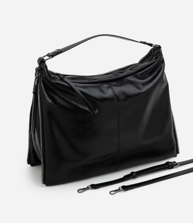 Cartera Hobo Grande con Expanción Lateral de Cremallera 8