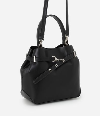 Cartera Bucket Pequena en PU con Detalle de Hebilla 2