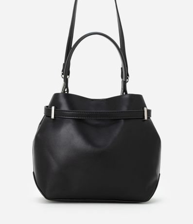 Cartera Bucket Pequena en PU con Detalle de Hebilla 4