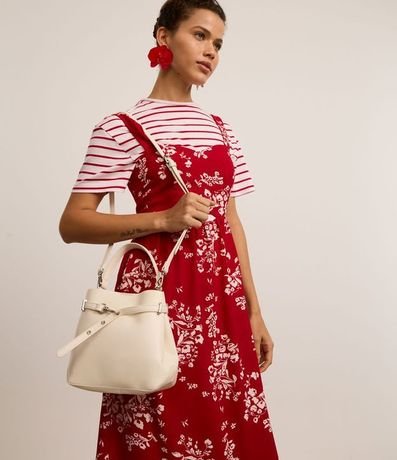 Cartera Bucket Pequena en PU con Detalle de Hebilla 8