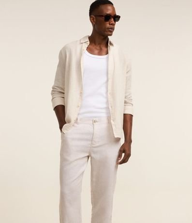 Pantalón Recto en Lino de Sastrería 3