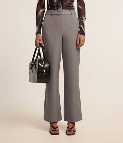 Pantalón Recto en Sastrería con Trancadero en la Cintura 3