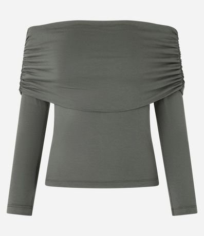 Blusa Hombro a Hombro en Viscosa