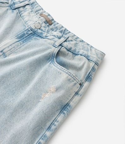 Pantalón Mom en Jeans Delavé con Deshilachados Curve & Plus Size 9