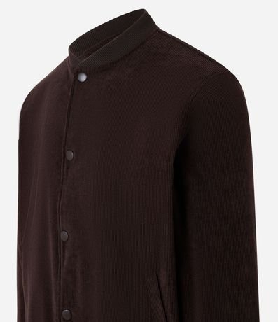 Campera Bomber en Terciopelo con Botones Forrados 10
