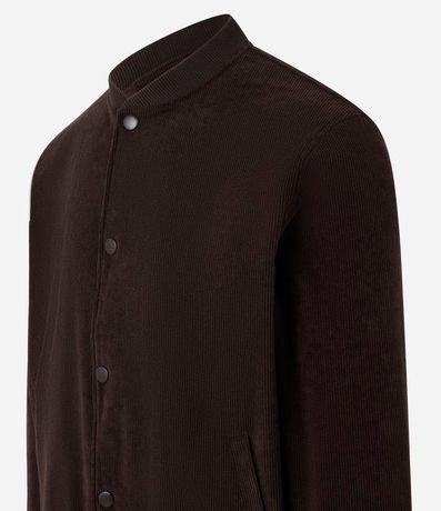 Campera Bomber en Terciopelo con Botones Forrados 7