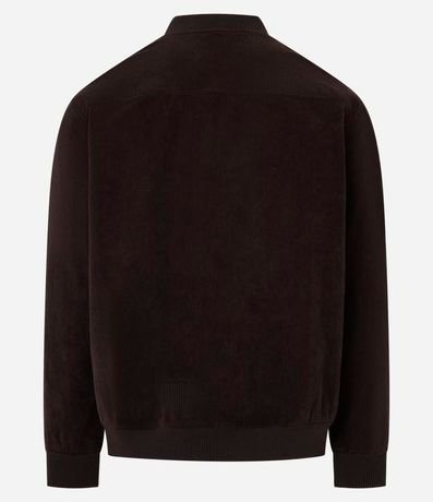 Campera Bomber en Terciopelo con Botones Forrados 8