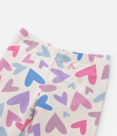 Pantalón Legging Infantil con Estampa de Corazones - Talle 5 a 14 años 4