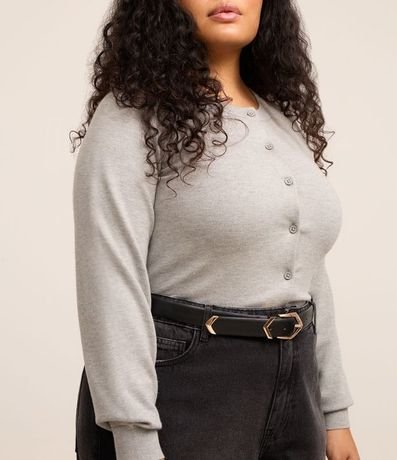 Cardigan Corto en Punto Curve & Plus Size 3