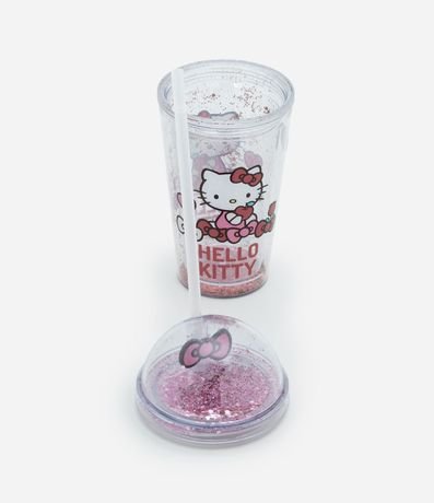 Vaso con Pajita Reutilizable de Hello Kitty 2