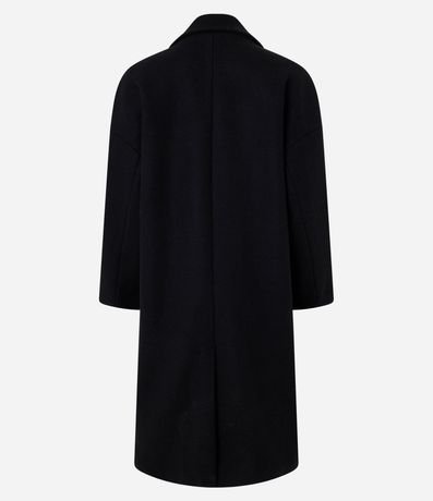 Saco Oversized en Polivelour con Traspase y Botones 8