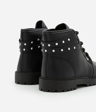 Bota Coturno Infantil con Detalle de Tachuelas Molekinha - Talle 20 a 25 3