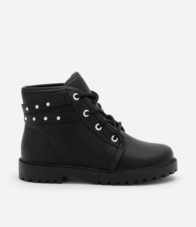 Bota Coturno Infantil con Detalle de Tachuelas Molekinha - Talle 20 a 25 5