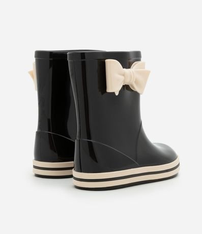 Bota de Lluvia con Lazo y Suela Contrastante - Talle 21/22 al 27/28 2