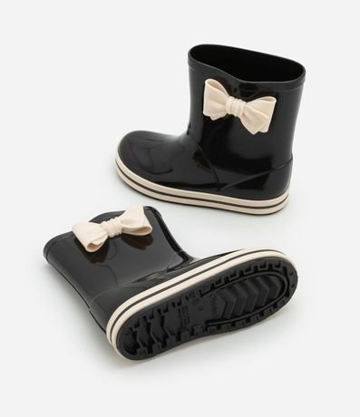 Bota de Lluvia con Lazo y Suela Contrastante - Talle 21/22 al 27/28 4